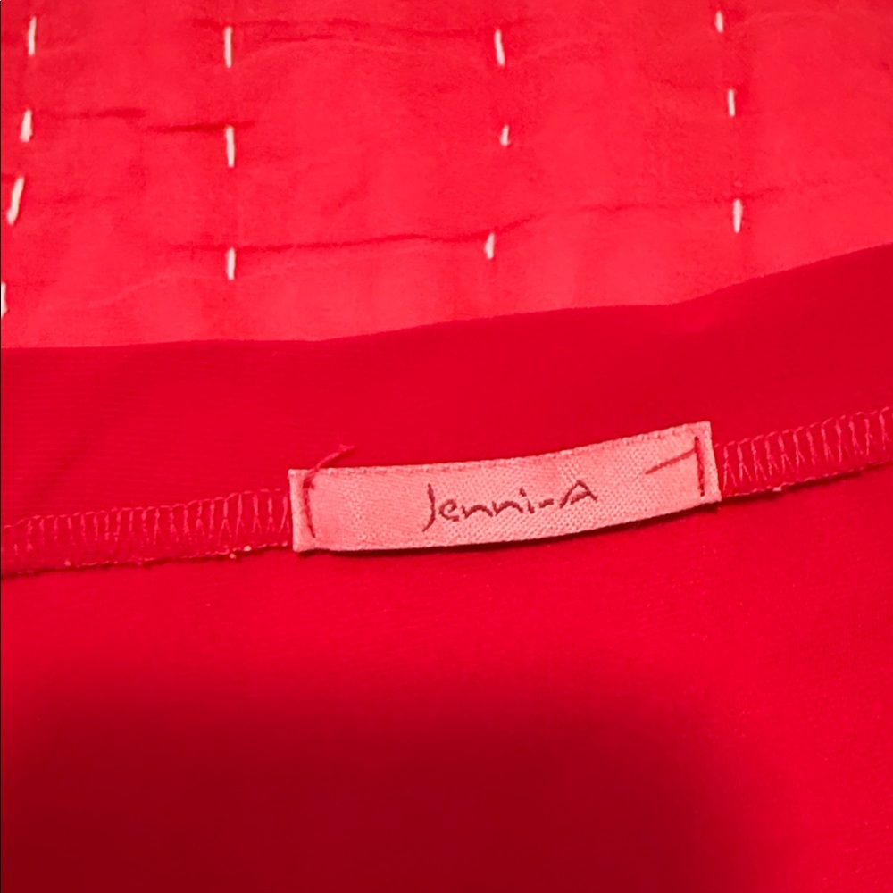 Chic Red Ruffled Mini Skirt - Picture 2 of 3